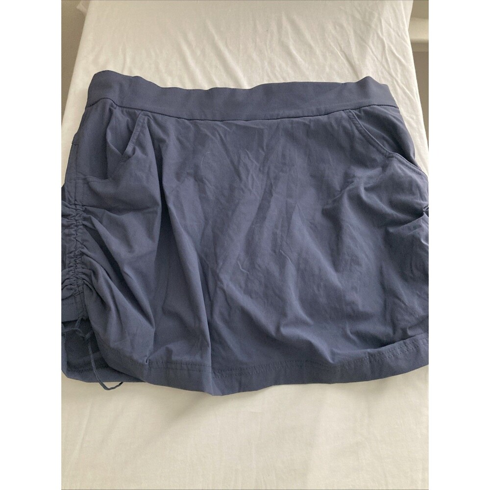 Columbia Skort Womens L Anytime Casual Omni-Shield Active Fit Golf Blue